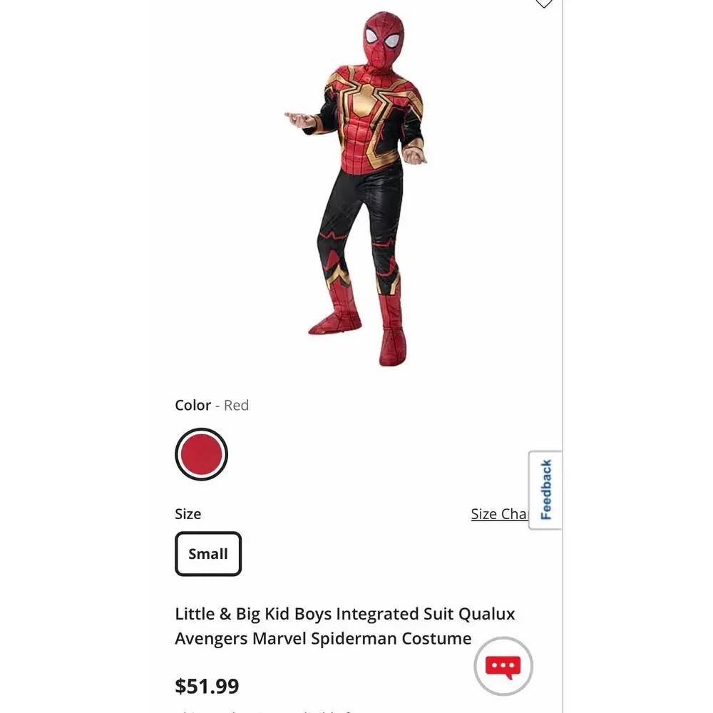 NEW! Marvel Spider-Man No Way Home Integrated Suit L/G 12-14